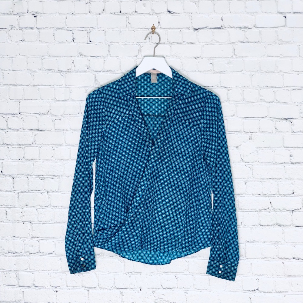 Vintage F21 Faux Wrap Blouse
